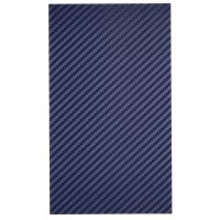 Design Back Cover Blau Carbon Schutz-Folie + Inkl....