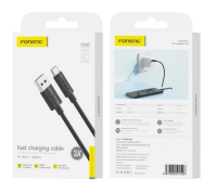 FONENG Kabel XS07 USB-C PD 60W 1,2M schwarz